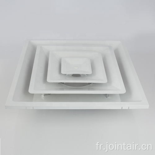 Vent de plafond décoratif en acier avec 2 panneau plat